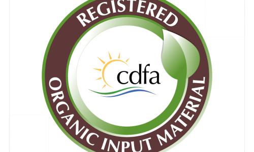 cdfa Registered Organic Input Material Logo